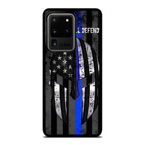 BLUE LINE POLICE WARRIOR Samsung Galaxy S20 Ultra Case Cover