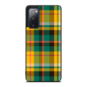 YELLOW GREEN TARTAN PATTERN Samsung Galaxy S20 FE Case Cover YELLOW GREEN TARTAN PATTERN Samsung Galaxy S20 FE Case Cover
