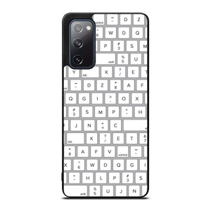 WHITE KEYBOARD PATTERN Samsung Galaxy S20 FE Case Cover