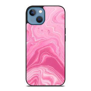 PINK LIQUID TEXTURES iPhone 13 Case Cover PINK LIQUID TEXTURES iPhone 13 Case Cover