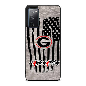 UNIVERSITY OF GEORGIA BULLDOGSWOODEN LOGO Samsung Galaxy S20 FE Case Cover