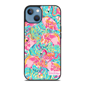 PATTERN LILLY PULITZER FLAMINGO iPhone 13 Case Cover