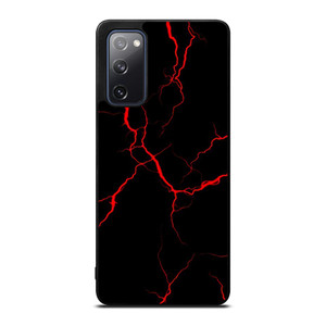 RED NEON LIGHTNING PATTERN Samsung Galaxy S20 FE Case Cover