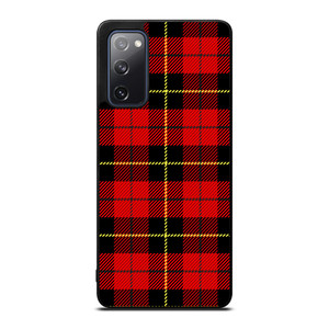 RED BLACK TARTAN PATTERN Samsung Galaxy S20 FE Case Cover RED BLACK TARTAN PATTERN Samsung Galaxy S20 FE Case Cover