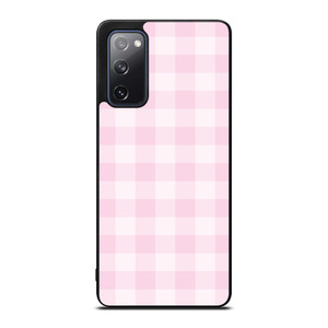 PINK PLAID PATTERN Samsung Galaxy S20 FE Case Cover