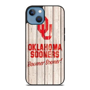 OKLAHOMA SOONERS WOODEN LOGO iPhone 13 Case Cover OKLAHOMA SOONERS WOODEN LOGO iPhone 13 Case Cover