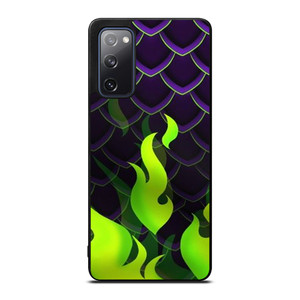 MALEFICENT GREEN FLAMES PATTERN Samsung Galaxy S20 FE Case Cover MALEFICENT GREEN FLAMES PATTERN Samsung Galaxy S20 FE Case Cover