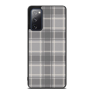 GREY TARTAN PLAID PATTERN Samsung Galaxy S20 FE Case Cover