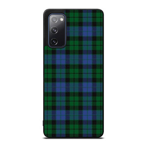 GREEN BLUE TARTAN PLAID PATTERN Samsung Galaxy S20 FE Case Cover