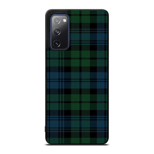 GREEN BLUE TARTAN PATTERN Samsung Galaxy S20 FE Case Cover