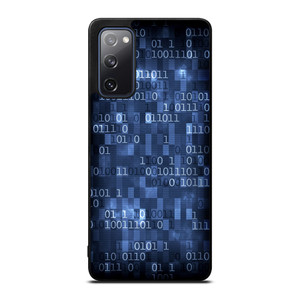 BLUE STYLISH BINARY CODE Samsung Galaxy S20 FE Case Cover