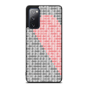 BINARY CODE HALF HEART PATTERN Samsung Galaxy S20 FE Case Cover