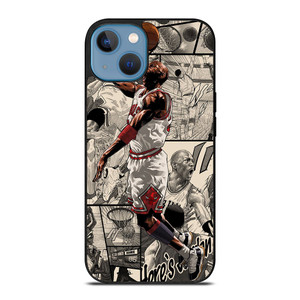 MICHAEL JORDAN COMIC ART iPhone 13 Case Cover MICHAEL JORDAN COMIC ART iPhone 13 Case Cover
