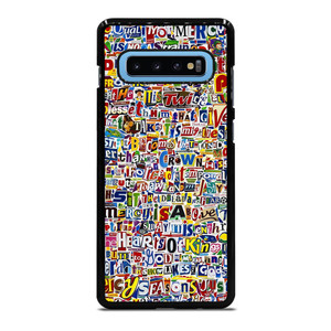 RETRO ALPHABET COLLAGE Samsung Galaxy S10 Plus Case Cover