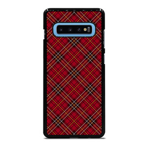 RED TARTAN CROSS PLAID Samsung Galaxy S10 Plus Case Cover RED TARTAN CROSS PLAID Samsung Galaxy S10 Plus Case Cover