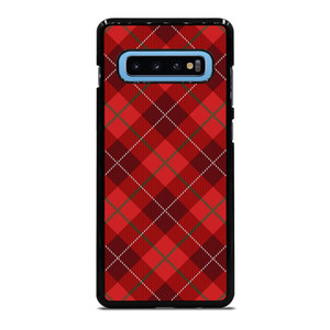 RED TARTAN CROSS PATTERN Samsung Galaxy S10 Plus Case Cover RED TARTAN CROSS PATTERN Samsung Galaxy S10 Plus Case Cover