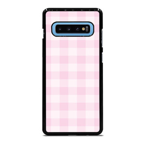 PINK PLAID PATTERN Samsung Galaxy S10 Plus Case Cover