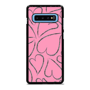 PINK LOVE BRUSHES PATTERN Samsung Galaxy S10 Plus Case Cover PINK LOVE BRUSHES PATTERN Samsung Galaxy S10 Plus Case Cover