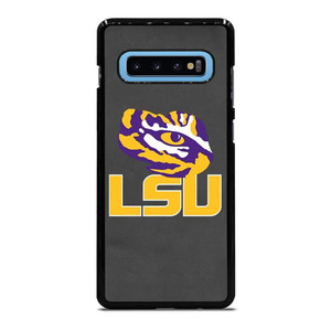 LSU TIGERS LEATHER LOGO Samsung Galaxy S10 Plus Case Cover