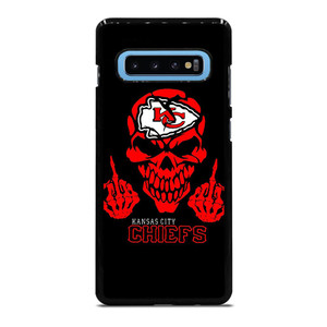 KANSAS CITY CHIEFS SKUL LOGO Samsung Galaxy S10 Plus Case Cover KANSAS CITY CHIEFS SKUL LOGO Samsung Galaxy S10 Plus Case Cover