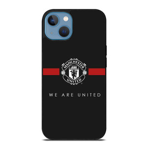 MANCHESTER UNITED BLACK iPhone 13 Case Cover MANCHESTER UNITED BLACK iPhone 13 Case Cover