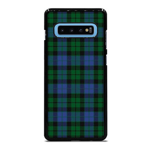 GREEN BLUE TARTAN PLAID PATTERN Samsung Galaxy S10 Plus Case Cover GREEN BLUE TARTAN PLAID PATTERN Samsung Galaxy S10 Plus Case Cover