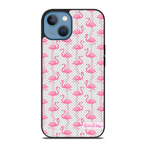 LILLY PULITZER FLAMINGO PATTERN iPhone 13 Case Cover