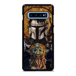 BABY YODA AND THE MANDALORIAN MOSAIC Samsung Galaxy S10 Plus Case Cover BABY YODA AND THE MANDALORIAN MOSAIC Samsung Galaxy S10 Plus Case Cover
