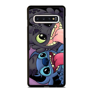TOOTHLESS AND STITCH CARTOON Samsung Galaxy S10 Case Cover TOOTHLESS AND STITCH CARTOON Samsung Galaxy S10 Case Cover