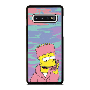 TIE DYE PATTERN BART SIMPSON Samsung Galaxy S10 Case Cover TIE DYE PATTERN BART SIMPSON Samsung Galaxy S10 Case Cover