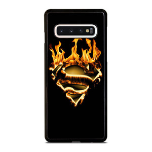 SUPERMAN LOGO FIRE Samsung Galaxy S10 Case Cover SUPERMAN LOGO FIRE Samsung Galaxy S10 Case Cover