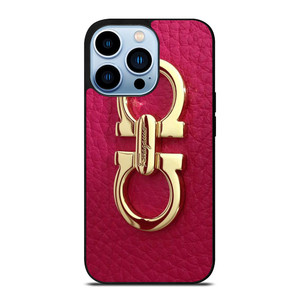 SALVATORE FERRAGAMO LOGO MAGENTA iPhone 13 Pro Max Case Cover SALVATORE FERRAGAMO LOGO MAGENTA iPhone 13 Pro Max Case Cover