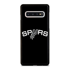 SAN ANTONIO SPURS LOGO BLACK Samsung Galaxy S10 Case Cover SAN ANTONIO SPURS LOGO BLACK Samsung Galaxy S10 Case Cover