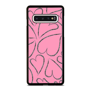 PINK LOVE BRUSHES PATTERN Samsung Galaxy S10 Case Cover