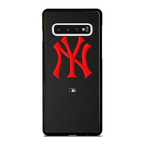 NEW YORK YANKEES STITCHING LEATHER Samsung Galaxy S10 Case Cover