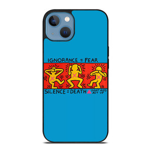 KEITH HARING FIGHT AIDS iPhone 13 Case Cover