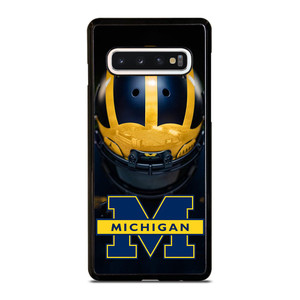 MICHIGAN WOLVERINES HELMET Samsung Galaxy S10 Case Cover MICHIGAN WOLVERINES HELMET Samsung Galaxy S10 Case Cover