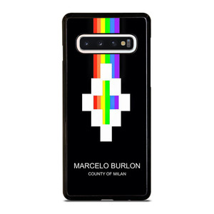 MARCELO BURLON MILAN RAINBOW LOGO Samsung Galaxy S10 Case Cover MARCELO BURLON MILAN RAINBOW LOGO Samsung Galaxy S10 Case Cover