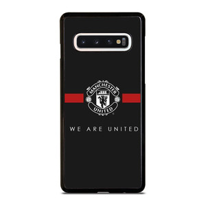 MANCHESTER UNITED BLACK Samsung Galaxy S10 Case Cover MANCHESTER UNITED BLACK Samsung Galaxy S10 Case Cover