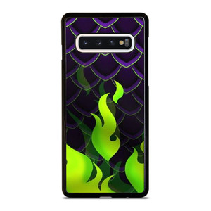MALEFICENT GREEN FLAMES PATTERN Samsung Galaxy S10 Case Cover