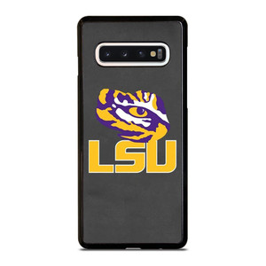 LSU TIGERS LEATHER LOGO Samsung Galaxy S10 Case Cover