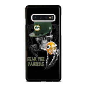 GREEN BAY PACKERS SKULL Samsung Galaxy S10 Case Cover GREEN BAY PACKERS SKULL Samsung Galaxy S10 Case Cover