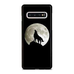 FULL MOON WOLF SILHOUETTE Samsung Galaxy S10 Case Cover FULL MOON WOLF SILHOUETTE Samsung Galaxy S10 Case Cover