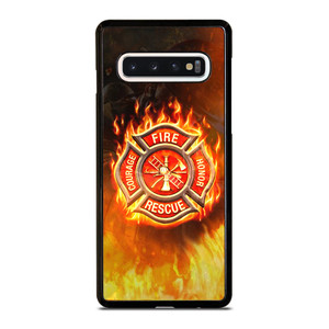 FIREFIGHTER FIREMAN FIRE LOGO Samsung Galaxy S10 Case Cover