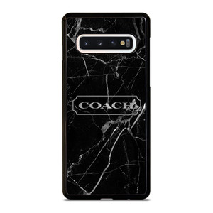 COACH NEW YORK SILVER MARBLE Samsung Galaxy S10 Case Cover