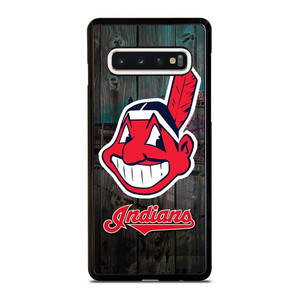 CLEVELAND INDIANS WOODEN LOGO Samsung Galaxy S10 Case Cover CLEVELAND INDIANS WOODEN LOGO Samsung Galaxy S10 Case Cover