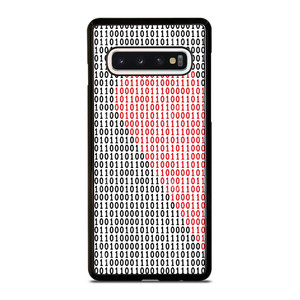 BINARY CODE HALF HEART PATTERN Samsung Galaxy S10 Case Cover BINARY CODE HALF HEART PATTERN Samsung Galaxy S10 Case Cover