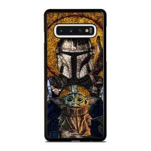 BABY YODA AND THE MANDALORIAN MOSAIC Samsung Galaxy S10 Case Cover BABY YODA AND THE MANDALORIAN MOSAIC Samsung Galaxy S10 Case Cover