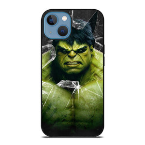 INCREDIBLE HULK CRACKS GLASS iPhone 13 Case Cover INCREDIBLE HULK CRACKS GLASS iPhone 13 Case Cover