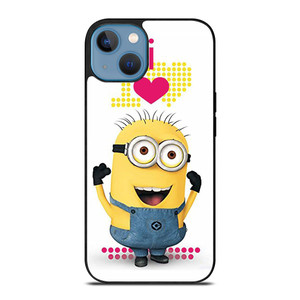 I LOVE MINION iPhone 13 Case Cover I LOVE MINION iPhone 13 Case Cover
